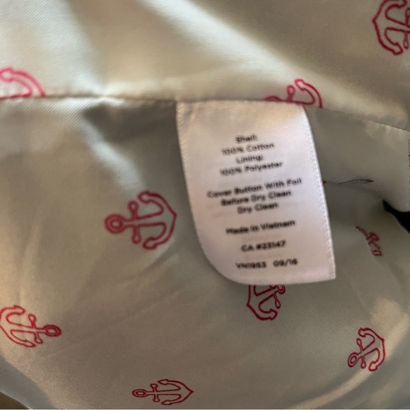 Talbots Black Cotton Blazer Gold Buttons - Picture 10 of 10